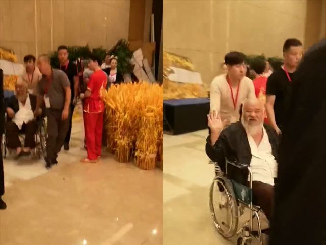 演员李琦与网友吃烧烤划拳声若洪钟，与此前坐轮椅时判若两人