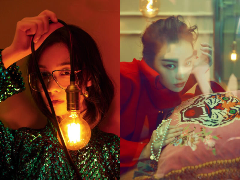 倪妮化身迷离光影中的展柜艺术品!新年的第一组大片就被她撩到了