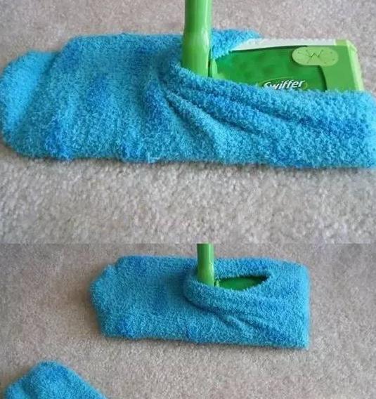 旧袜子这样一改造，你想不到有这么强的清洁能力