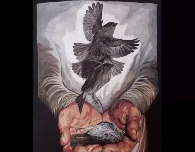 印度小哥用缝纫机画画，缝了300万米的线，3年后