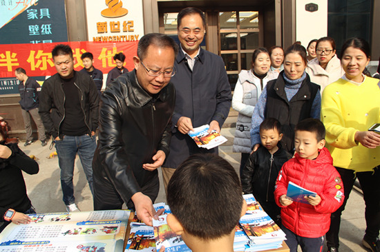 青岛市北区四方街道开展消防安全宣传演练活动