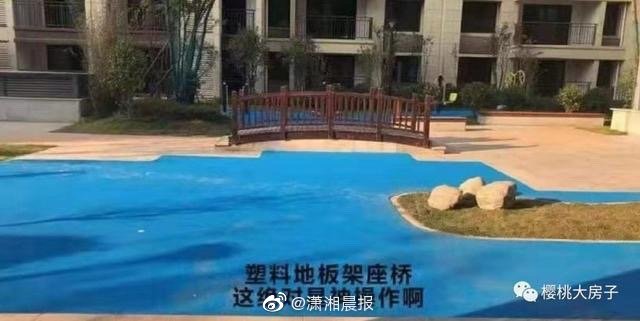 塑胶人工湖开发商称将整改