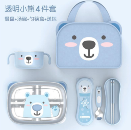 孩子吃饭难怎办？樱度儿童餐具卡通造型让孩子爱上吃饭