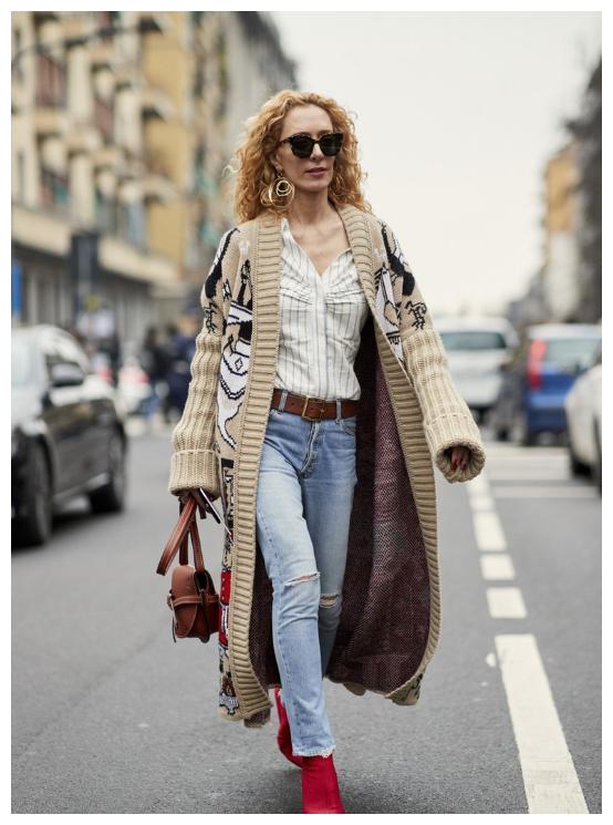 谁说针织开衫是衣柜里的龙套单品?针织开衫这样穿,优雅有气质