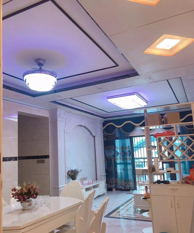 装了3个月的新房总算完工，老公亲手做水刀拼花，欧式效果真好看