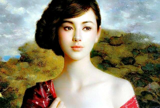他画纱线女孩卖7015万！网友看不明白，专家：放大后，往网眼里看
