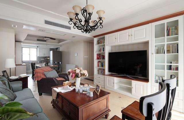 背景墙空间别浪费啦，打一排柜子，用处杠杠多，设计图案例都有