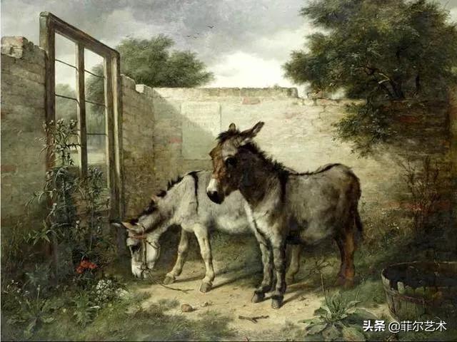 院子里的家禽~英国画家埃德加·亨特油画作品赏析