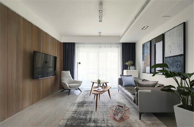 浅色系的客厅空间，电视背景墙的配色如何做？这些搭配给你好看