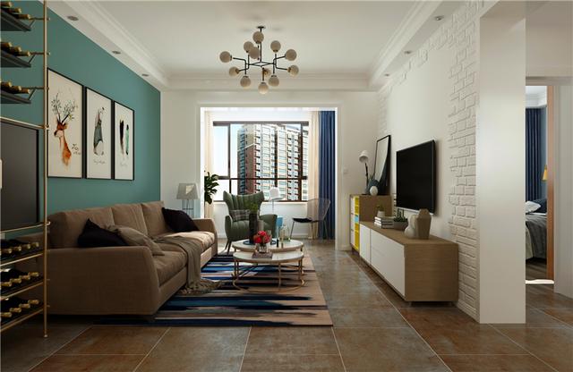 浅色系的客厅空间，电视背景墙的配色如何做？这些搭配给你好看