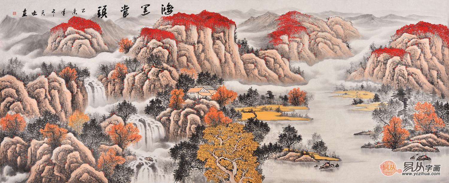 大厅背景墙应如何挂画，这一种装饰画题材一睹为快