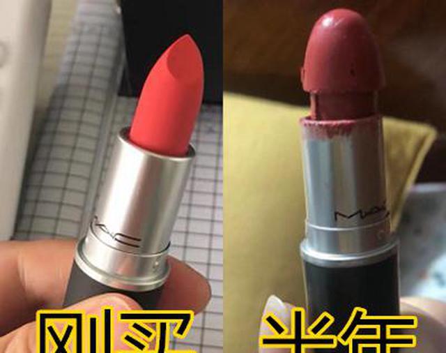刚买“口红”VS半年，差距太离谱，钢铁直女：嘴上长刀片了？