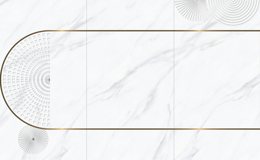 异域新现代主义蓝灰白调 石木源岩板定制整体客厅