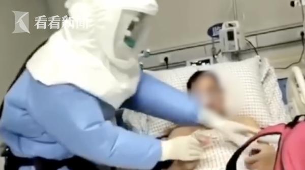 新冠肺炎危重患者转危为安 拔管后做的第一件事是……