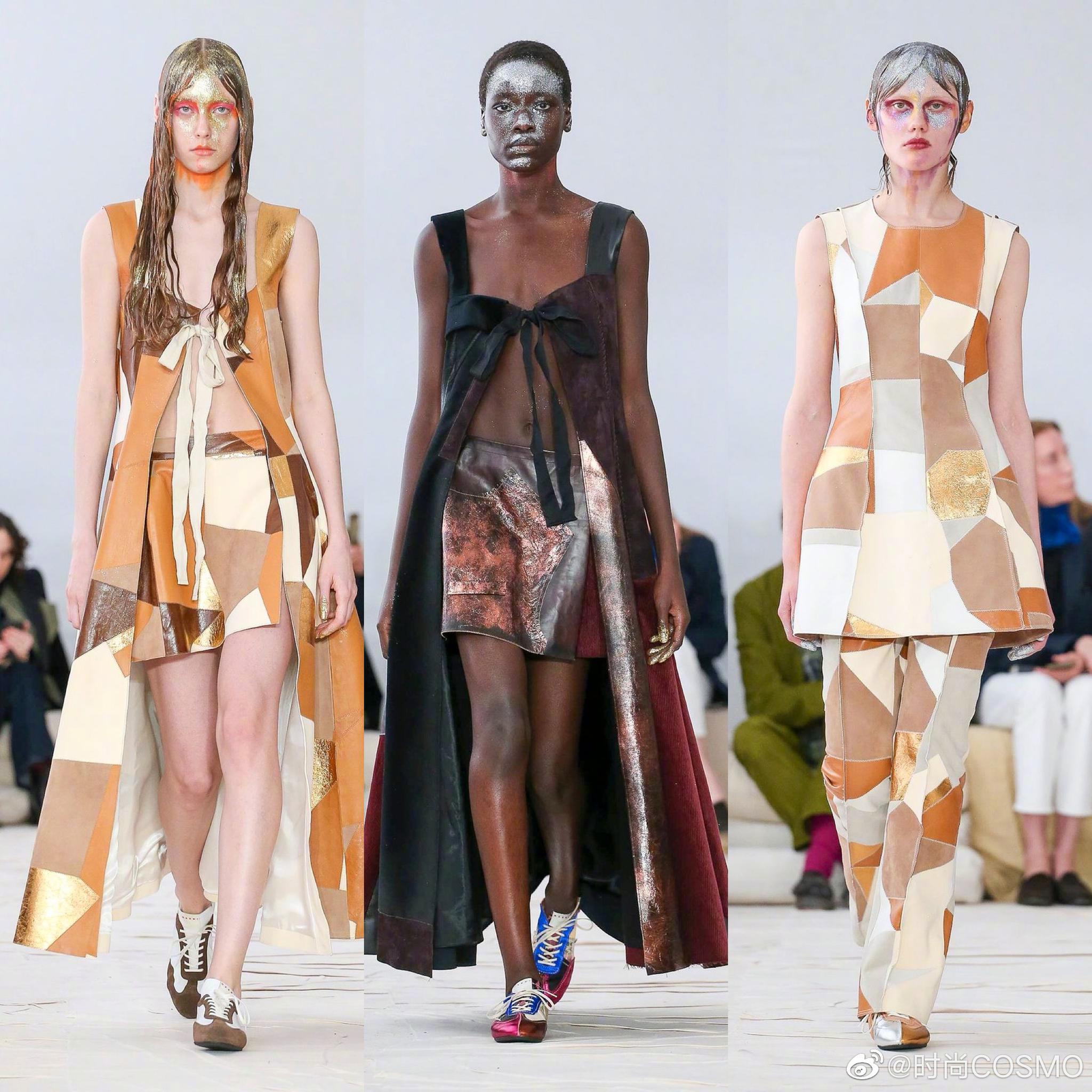Marni 2020 秋冬系列，撞色与面料拼接的游戏