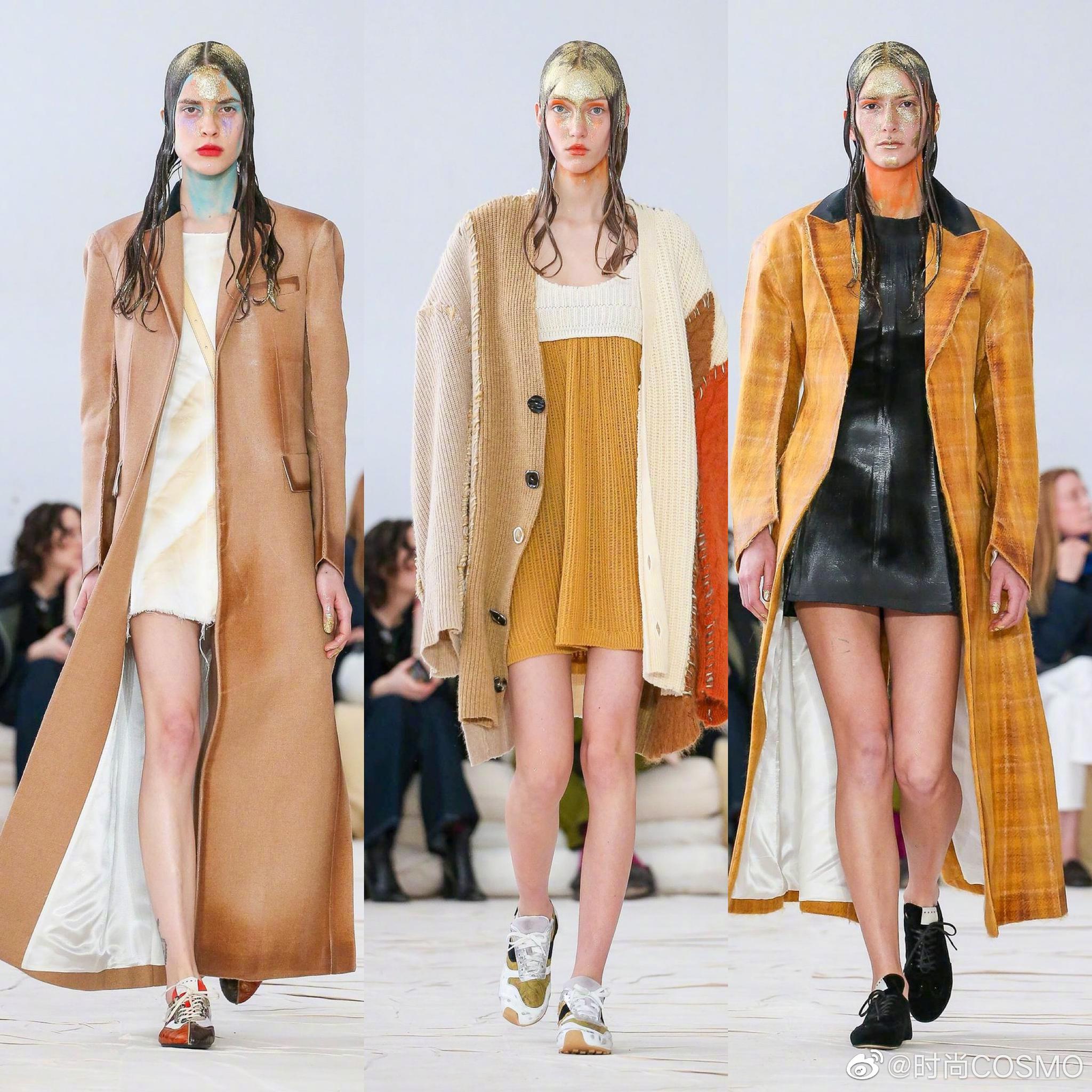 Marni 2020 秋冬系列，撞色与面料拼接的游戏