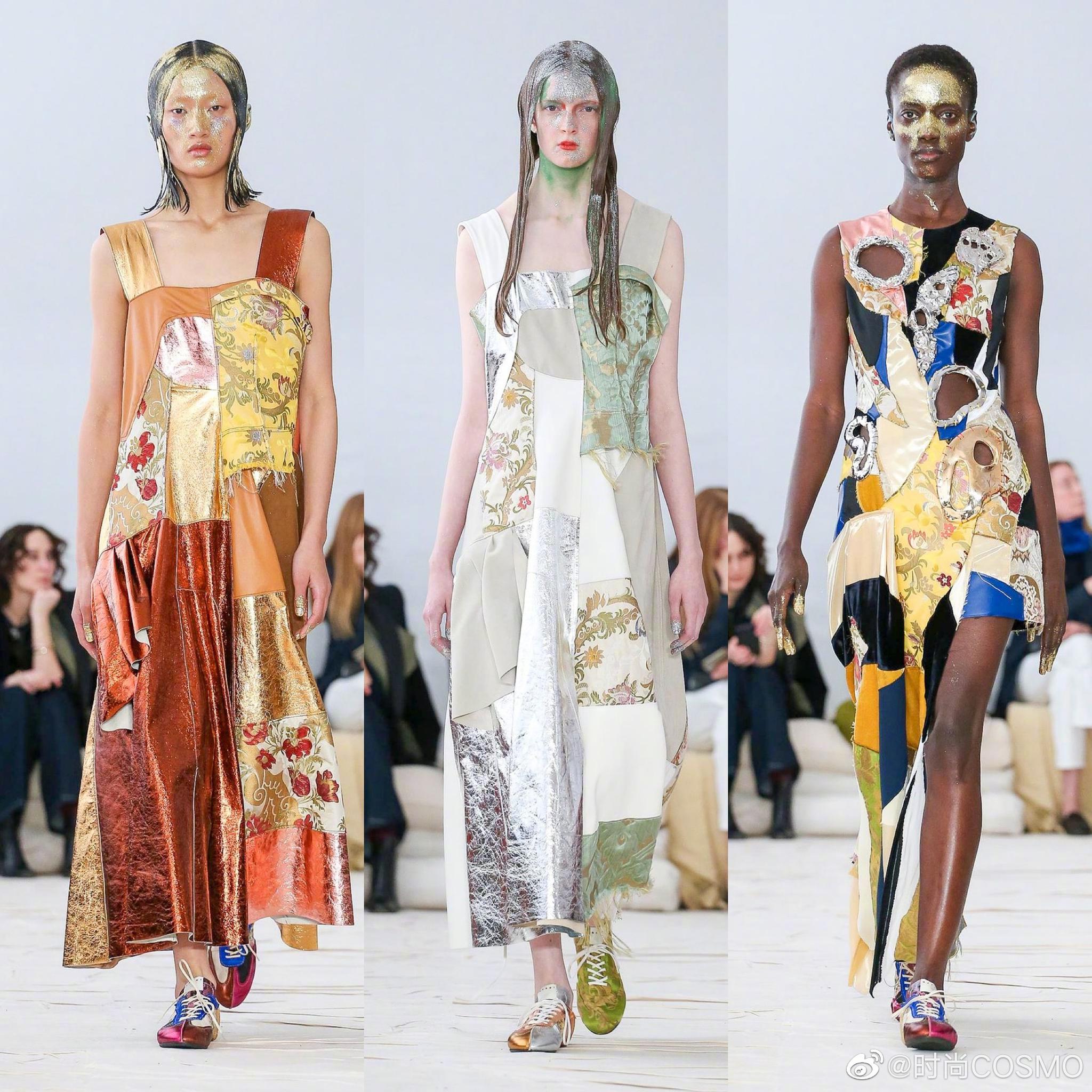 Marni 2020 秋冬系列，撞色与面料拼接的游戏