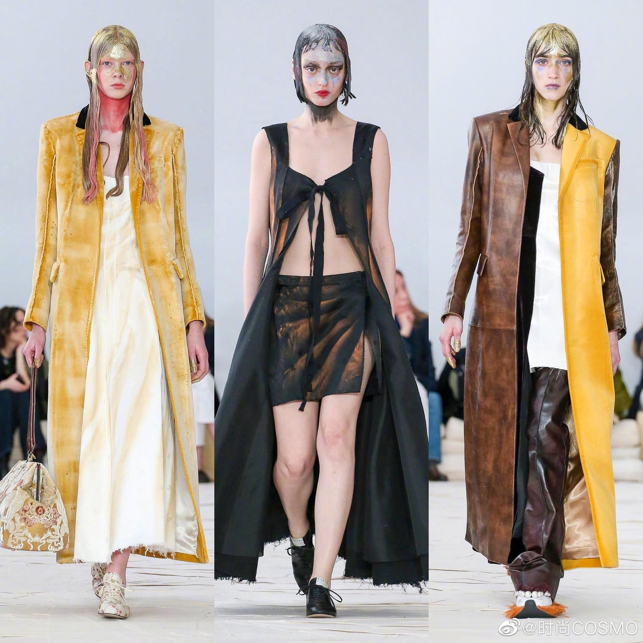 Marni 2020 秋冬系列，撞色与面料拼接的游戏