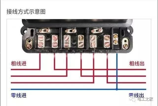 图解家用电表接线方法，电工基本技能