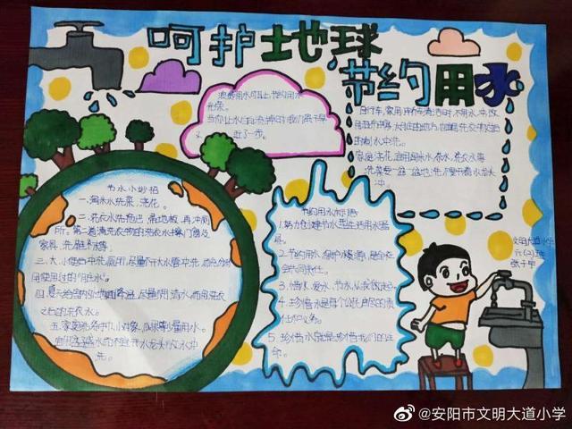 文明大道小学:节约水资源 我是小达人