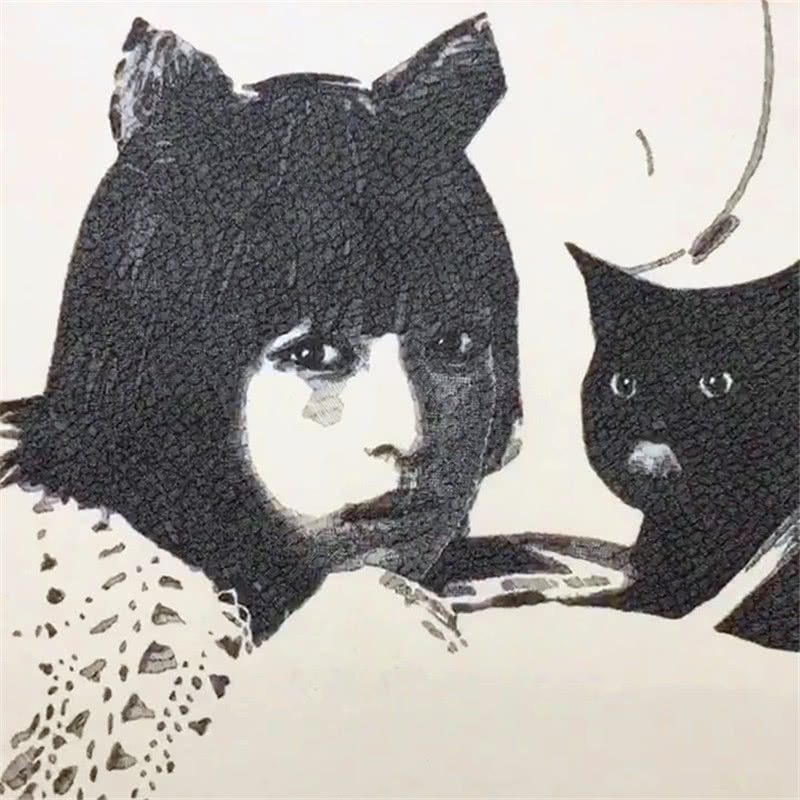 美术生只会画短线，刚开始认成缝纫机，看到成画网友：女神