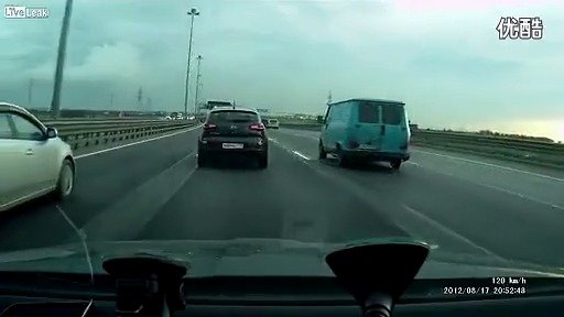 高速摩托车追尾汽车，看完你还敢高速飙车吗？