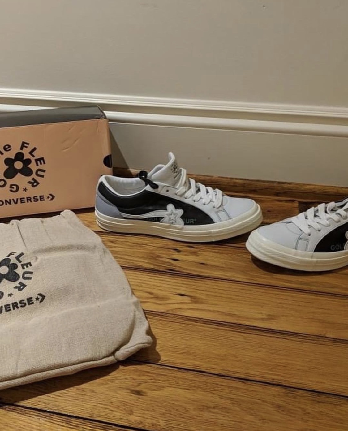 ?Converse Golf le Fleur*新配色实物图。这次改用皮革材质打造